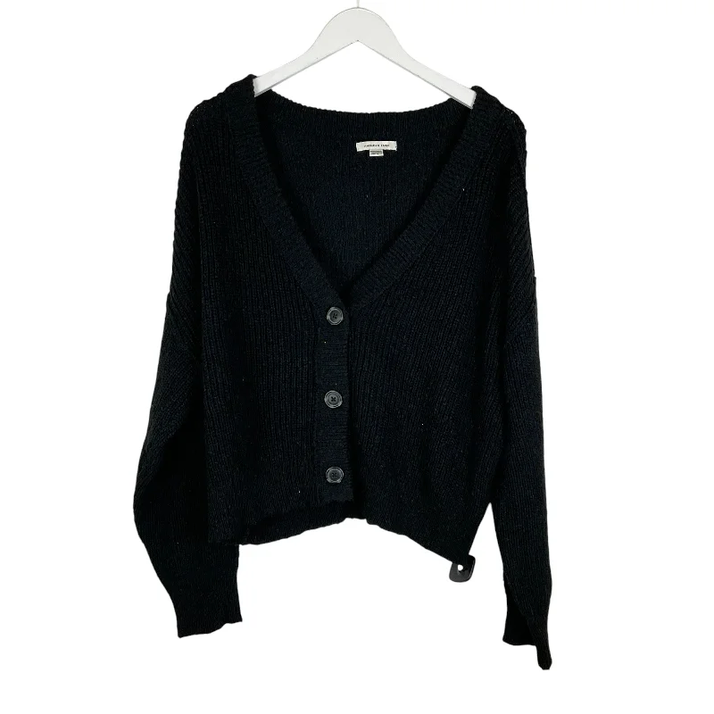 Sweater Cardigan By American Eagle In Black, Size: Xl