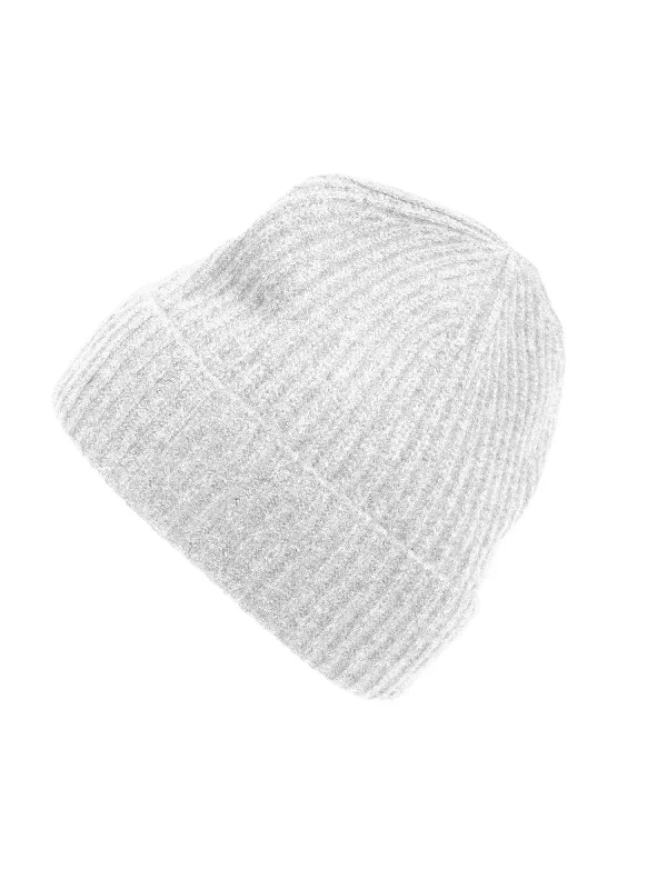 Kids cashmere beanie "Mio" - light grey