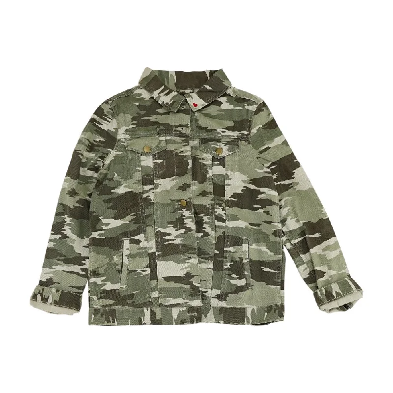 Green Camo Denim Jacket