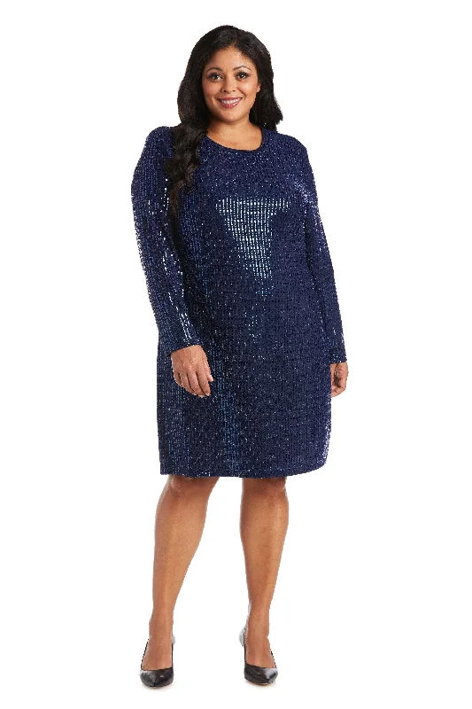 Morgan & Co 12749WM Short Plus Size Mini Dress