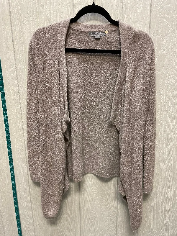 Sweater Cardigan By Barefoot Dreams In Taupe, Size: S