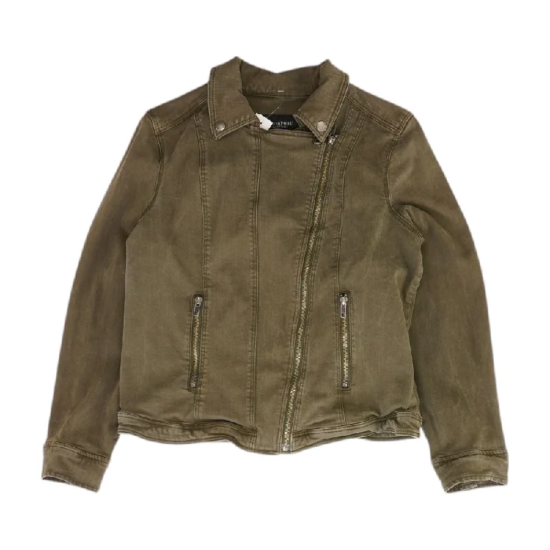 Green Solid Lightweight Jacket