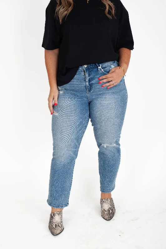 Blink High Rise Straight Jeans