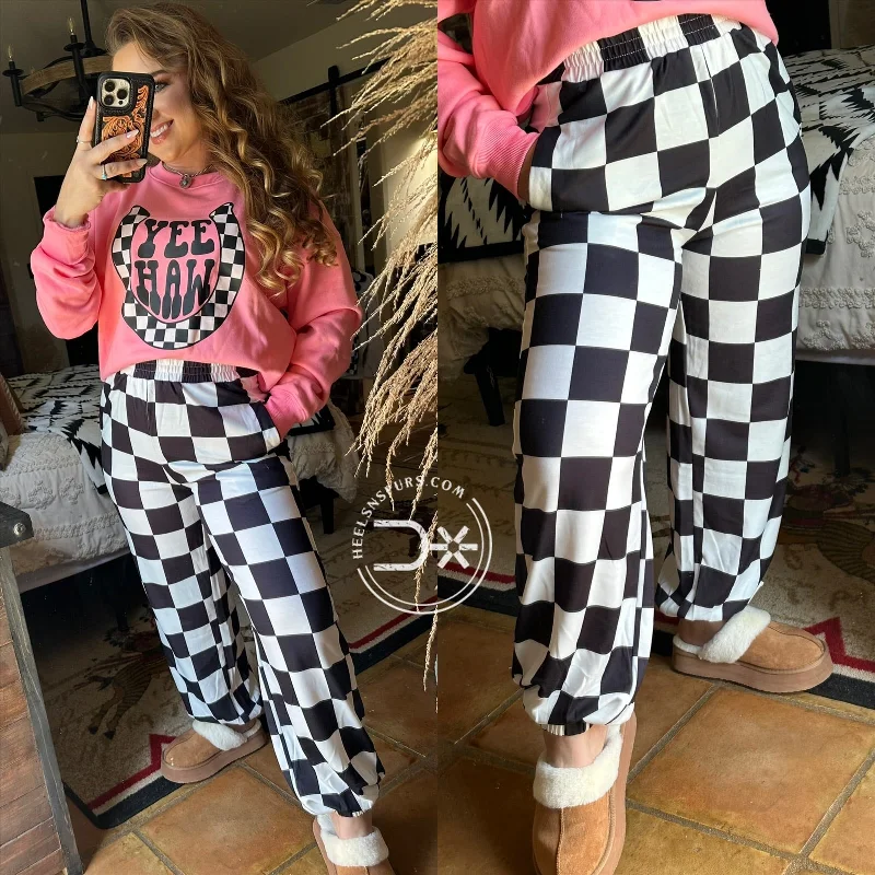 Checkered Jogger Pant