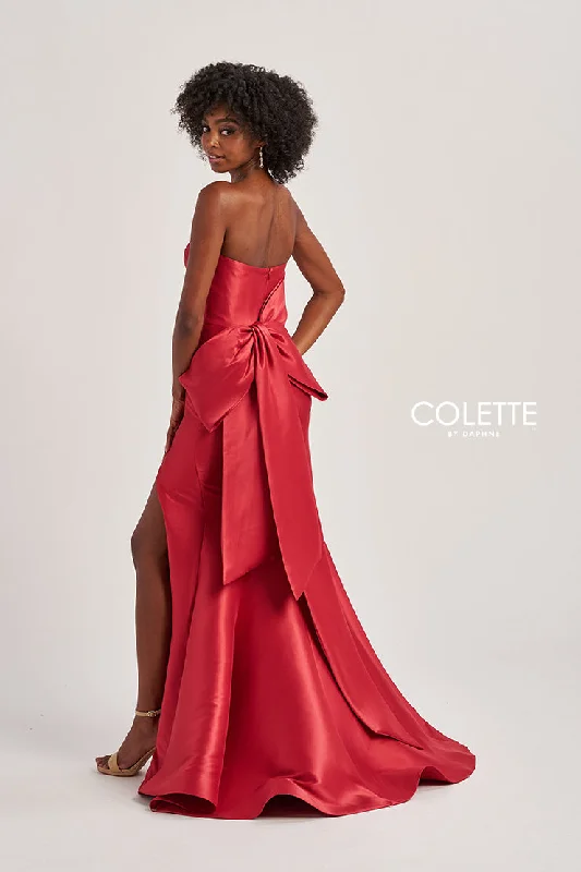 Colette by Daphne CL8470 Long Mermaid Slit Formal Prom Dress