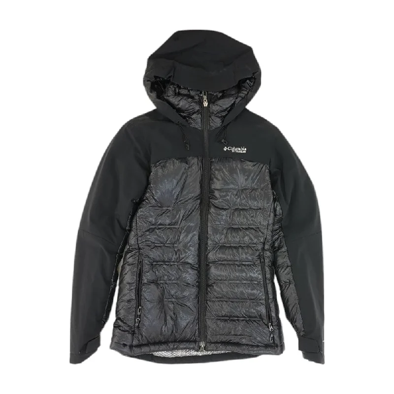 Black Solid Puffer Jacket