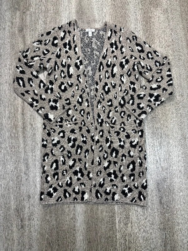 Cardigan By Nine West Apparel In Animal Print, Size: S