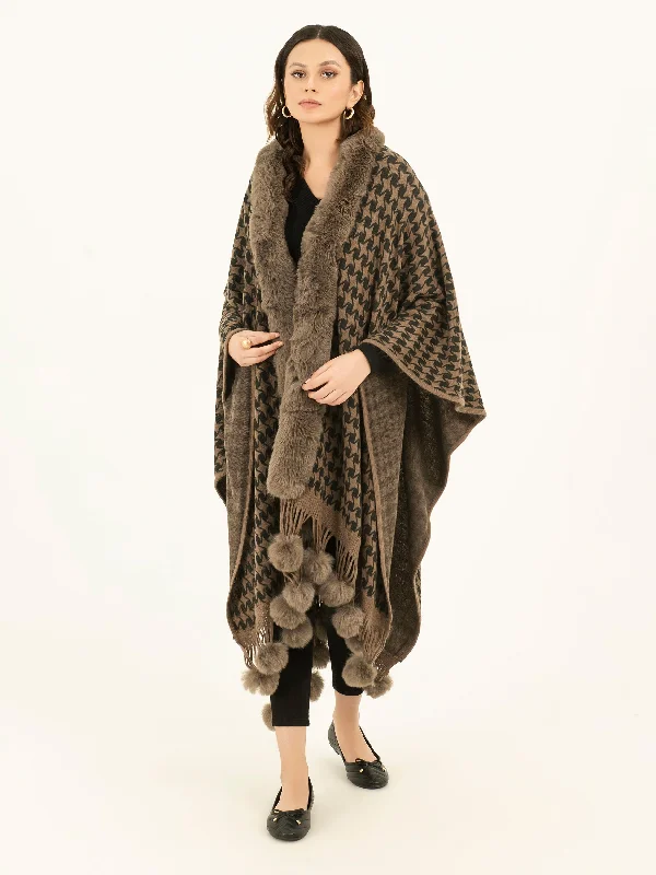 Two Tone Cape Shawl