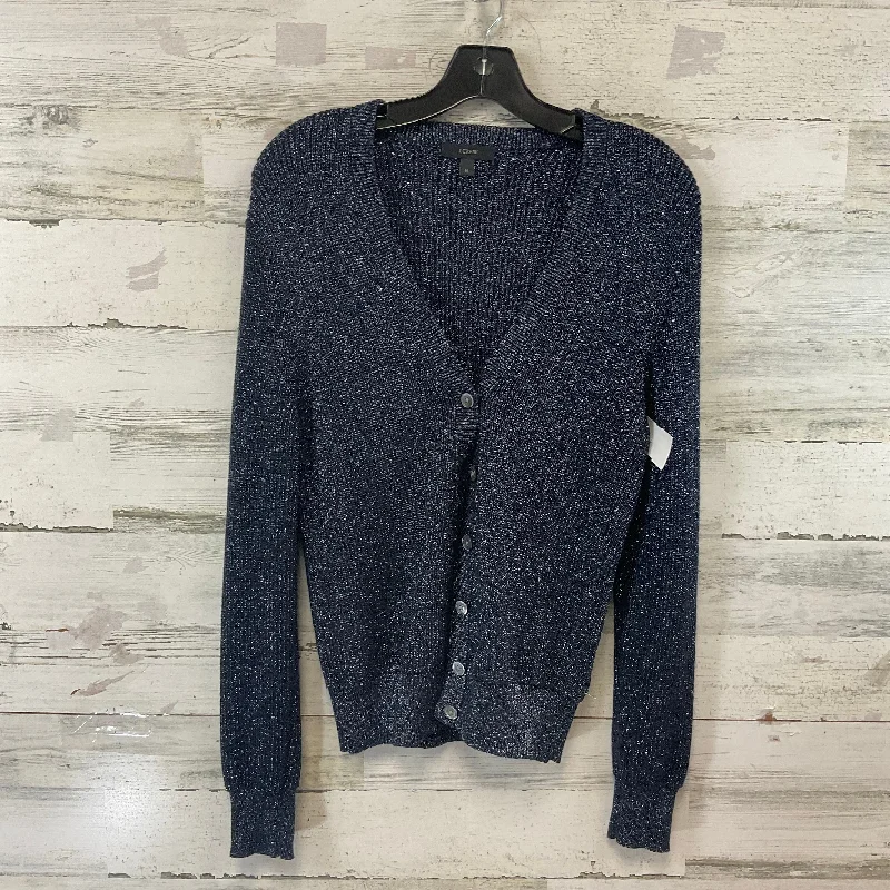 Sweater Cardigan By J. Crew In Blue, Size: M