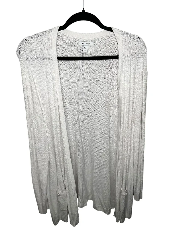 Cardigan By Nine West In White, Size: 2x