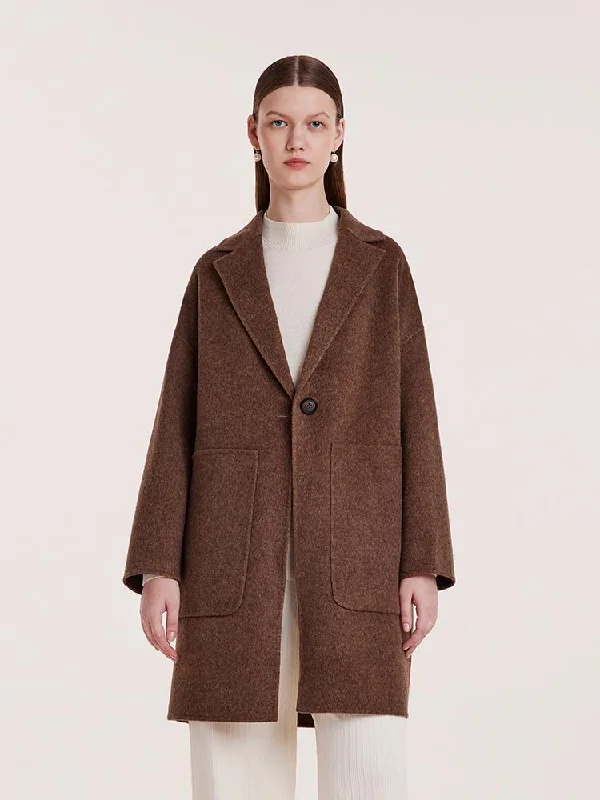 Pure Cashmere Double-Faced Women Coat