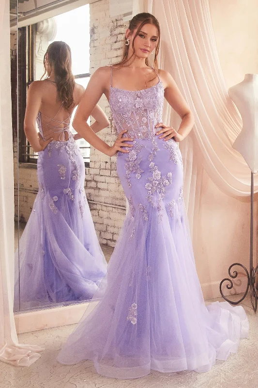 Cinderella Divine D145 Mermaid Long Prom Dress