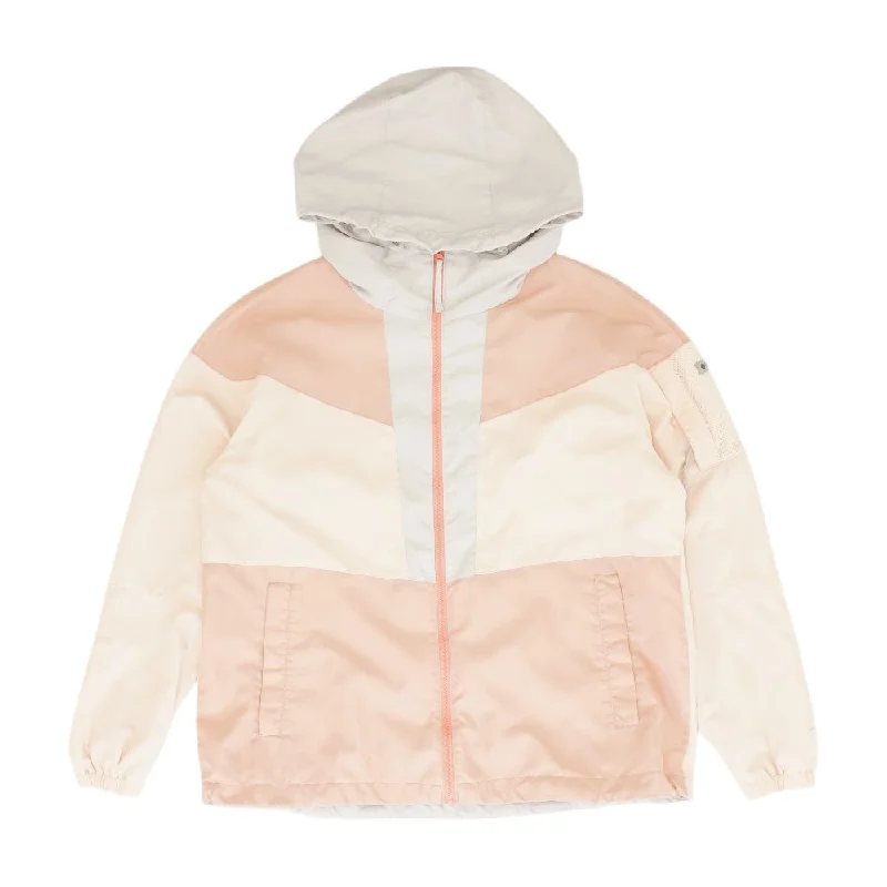 Pink Color Block Lightweight Jacket