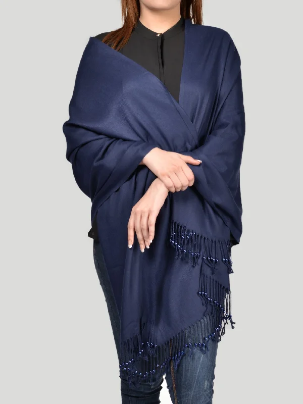 Pearl Shawl-Dark Blue