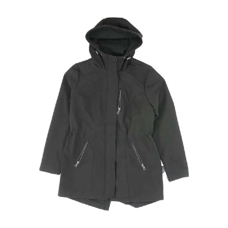 Black Solid Lightweight Coat