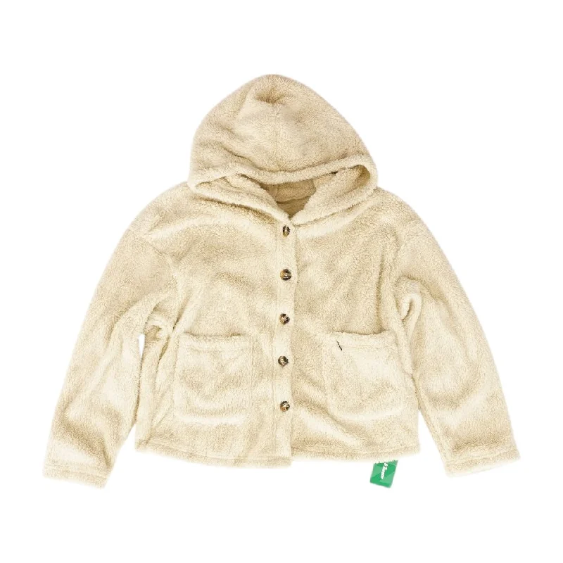 Beige Solid Lightweight Jacket