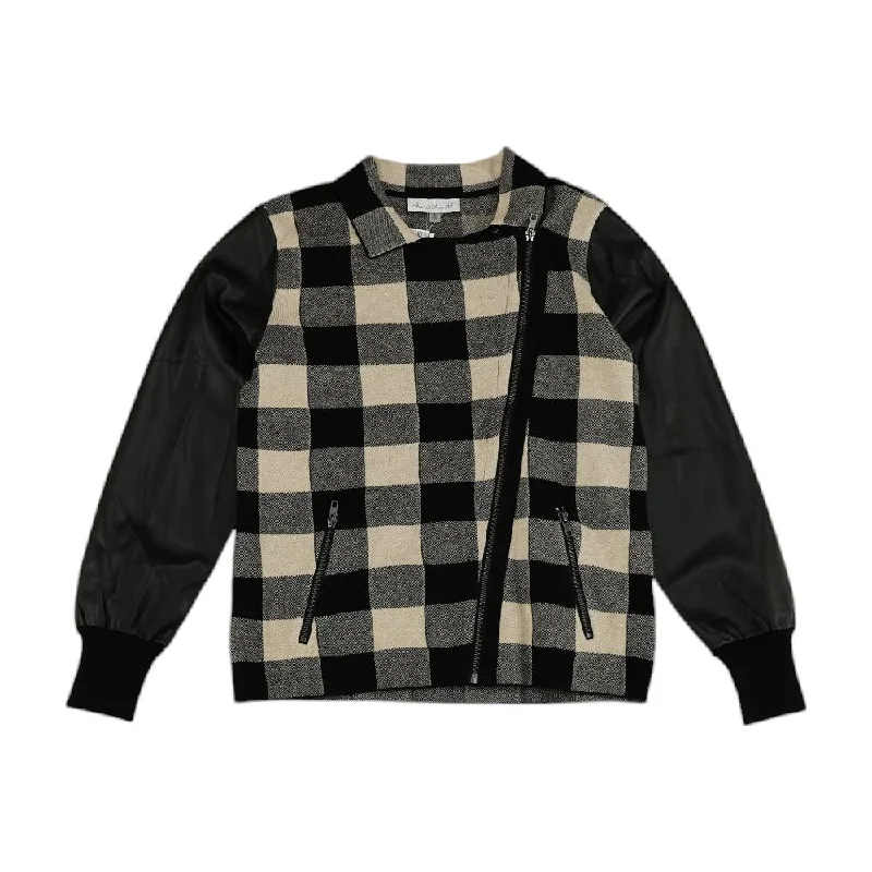 Black Plaid Lightweight Jacket