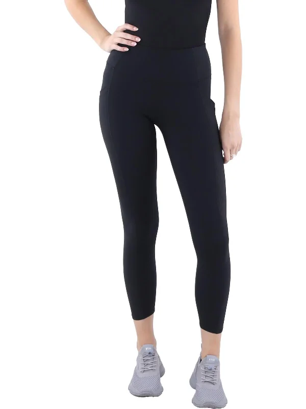 Womens High Rise Fitness Athletic Leggings