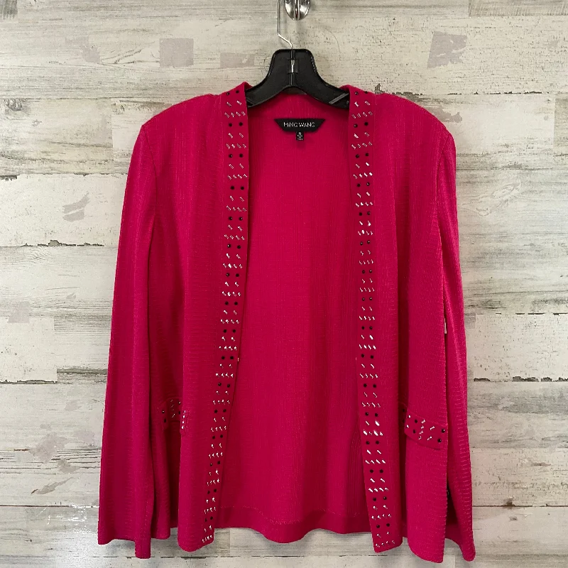 Cardigan By Ming Wang In Pink, Size: S