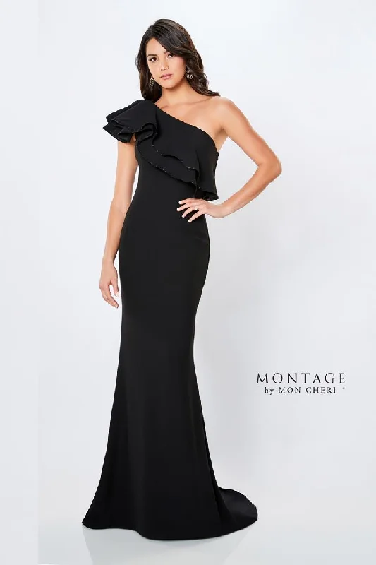 Montage 221975 Ruffled Long Formal Evening Dress