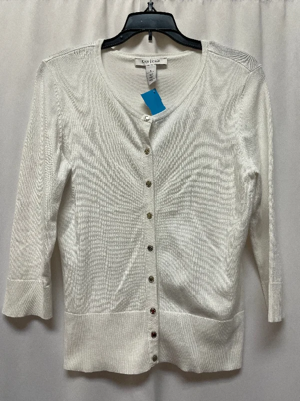 Cardigan By White House Black Market In White, Size: S