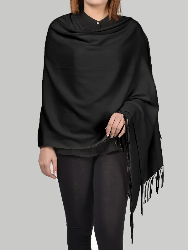 Woolen Shawl-Black