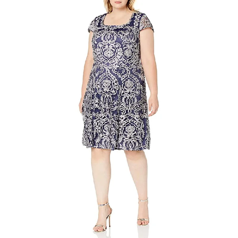 Alex Evenings 84171058 Plus Size Short Cocktail Dress