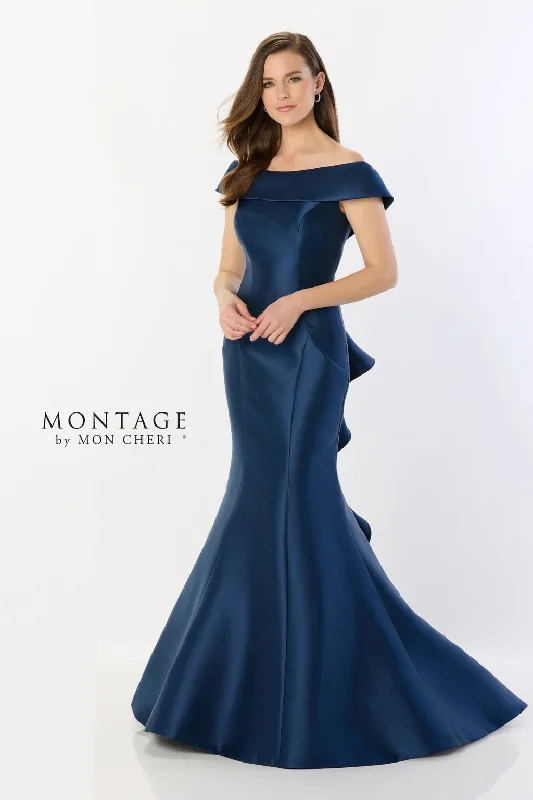 Montage M2237 Long Formal Ruffle Evening Dress