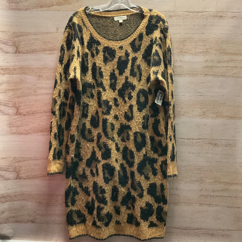 Dress Sweater By Umgee In Animal Print, Size: 1x