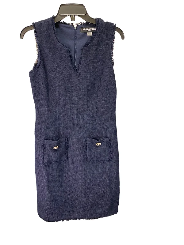 Navy Dress Designer Karl Lagerfeld, Size S