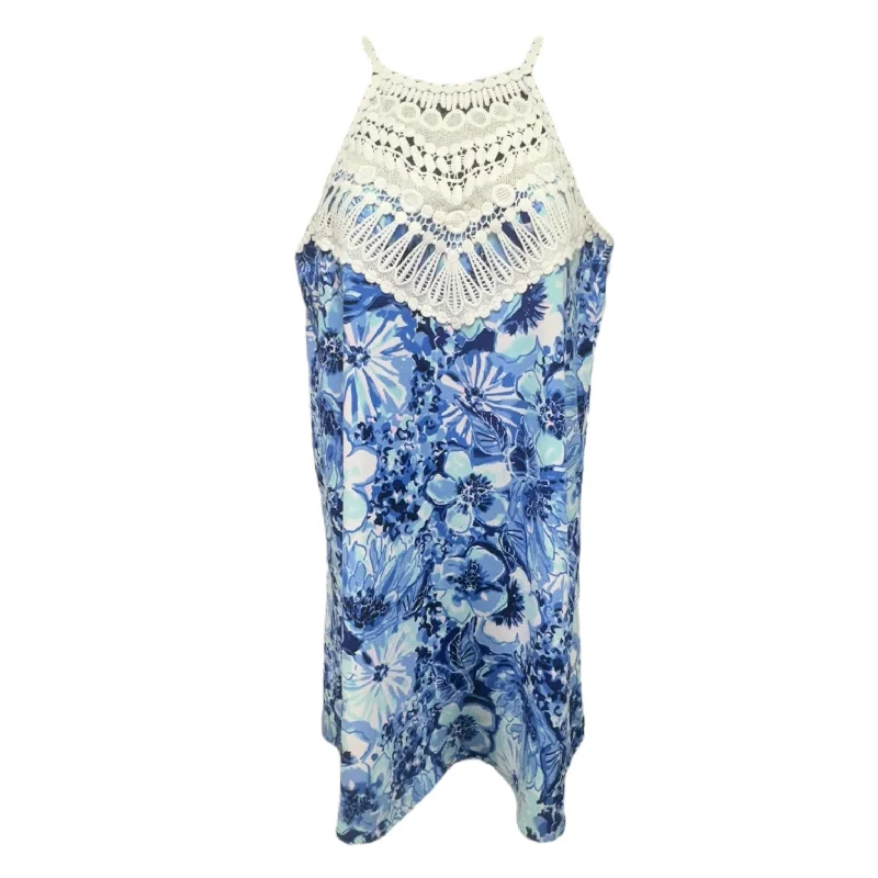 Pearl Lace Shift Dress in Coastal Cornflower Blue - Catch Keep 2 Designer Lilly Pulitzer, Size 0