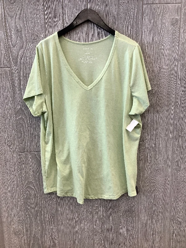 Green Top Short Sleeve Torrid, Size 3x