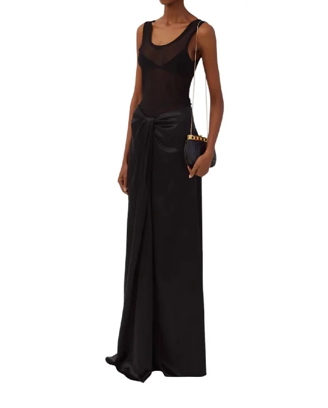 Leticia Maxi Skirt In Black