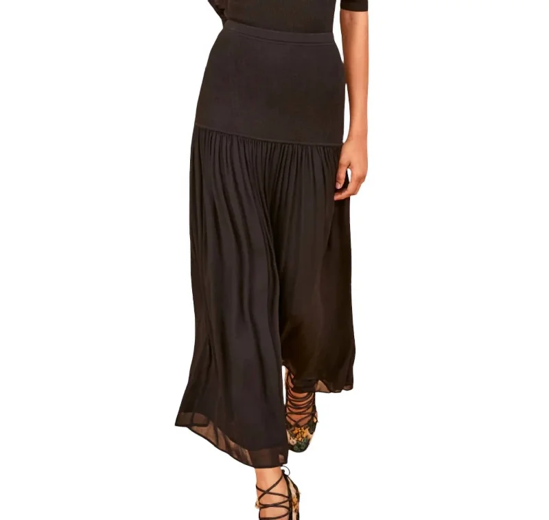 Miya Midi Skirt In Noir