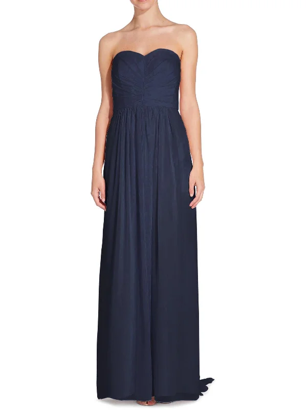 Everly Womens Gathered Prom Evening Dress