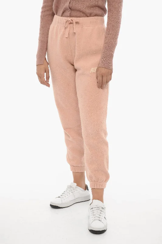 Autry Fleeced Joggers with Drawstring Waist