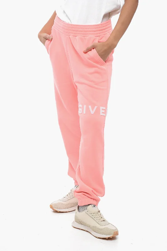 Givenchy Brushed Cotton Sweatpants with Terry Logo