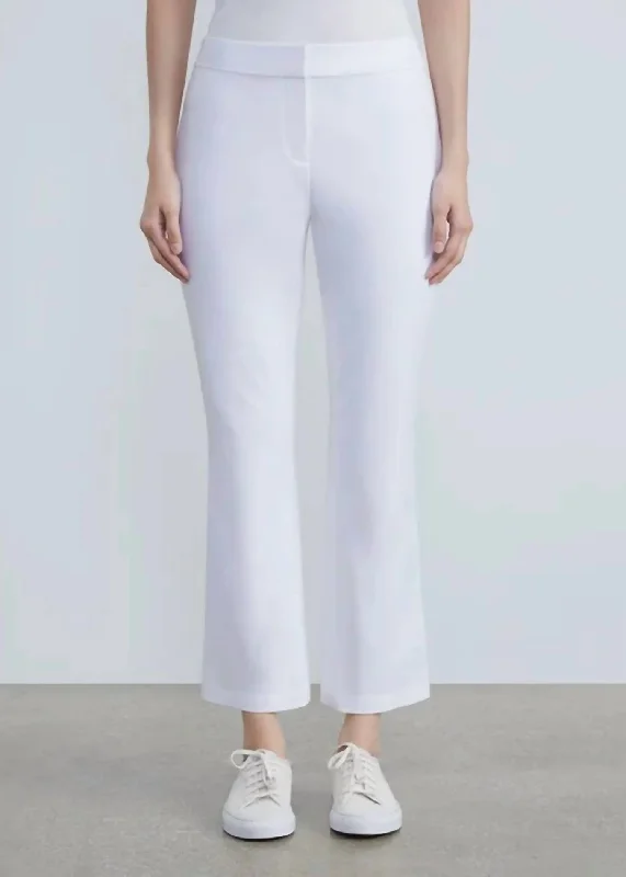 Manhattan Skinny Flare Pant In White