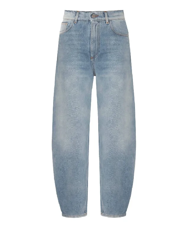 Women's Barrel Jeans In Hyperwashed