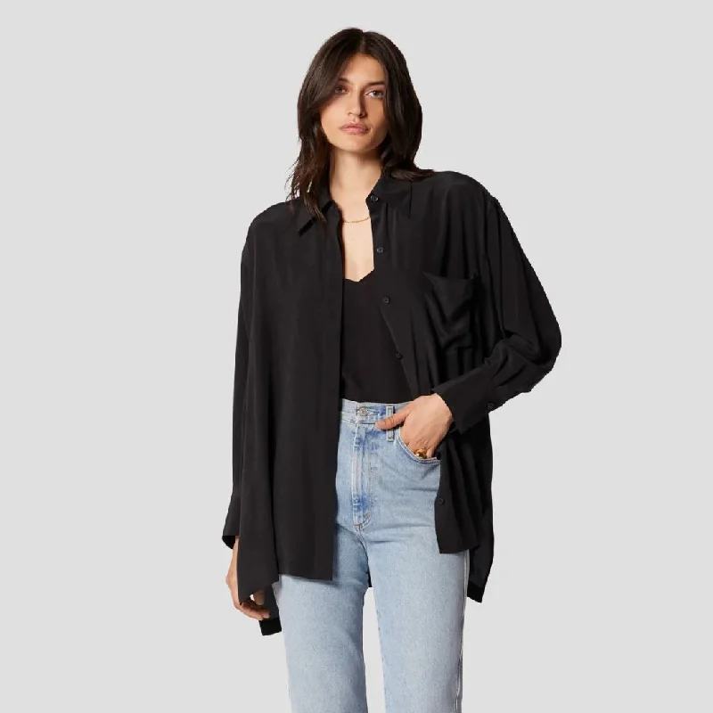 Emile Silk Shirt (True Black)