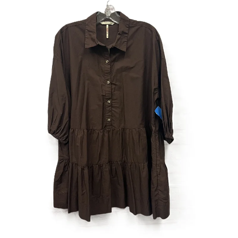 Top Long Sleeve By Free People In Brown, Size: Xs