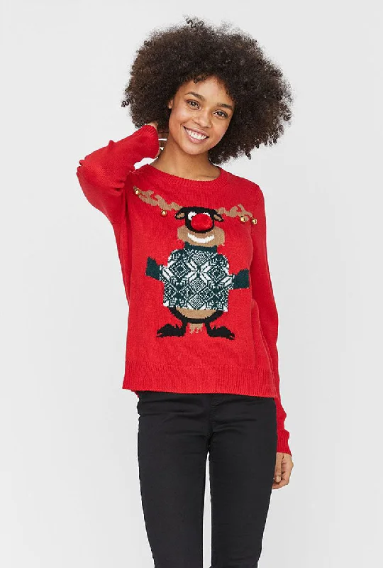 VERO MODA JINGLEBELLS KNITTED BLOUSE