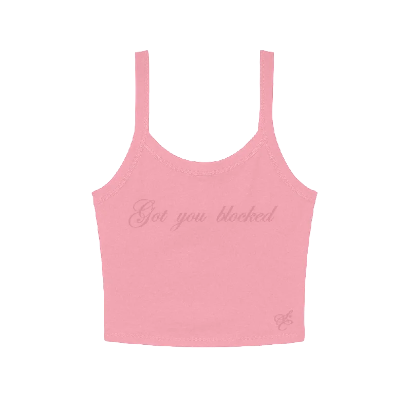 got you blocked crop tank