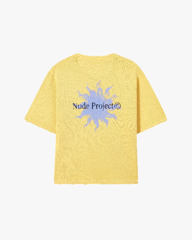 SOLET CROPPED TEE YELLOW