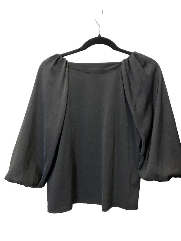 Top 3/4 Sleeve By Banana Republic In Black, Size: S