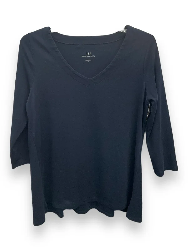 Top 3/4 Sleeve By J. Jill In Navy, Size: M