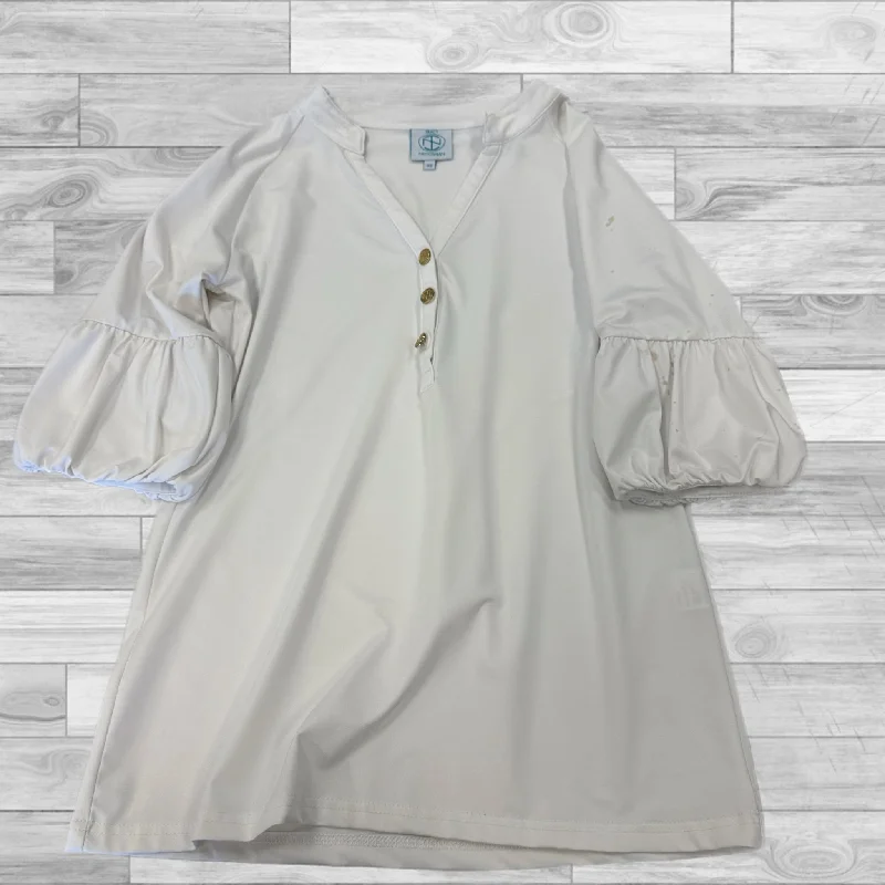 Top 3/4 Sleeve By Tracy Negoshian In White, Size: Xs